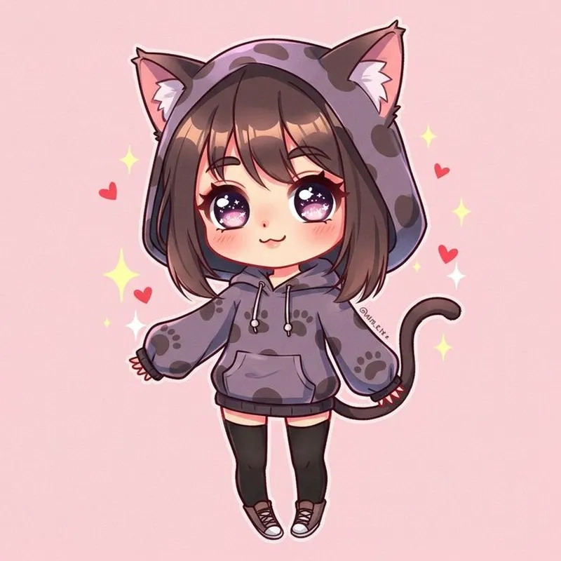 Ảnh chibi cute dễ thương làm hình nền điện thoại siêu xinh