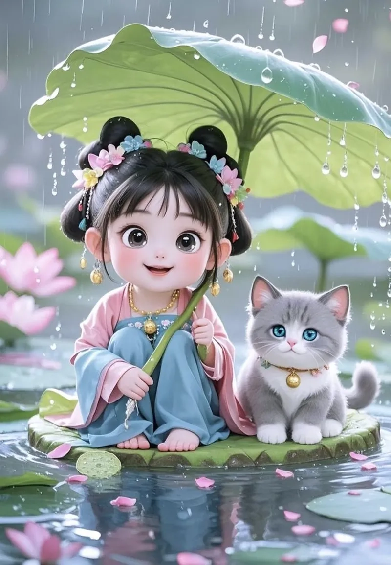 Ảnh chibi đáng yêu làm tan chảy trái tim người xem