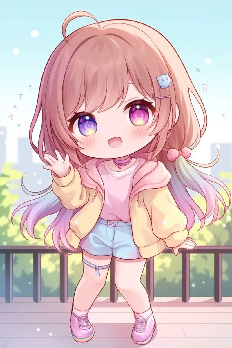 Ảnh nền đẹp chibi cute làm hình nền thêm phần thu hút