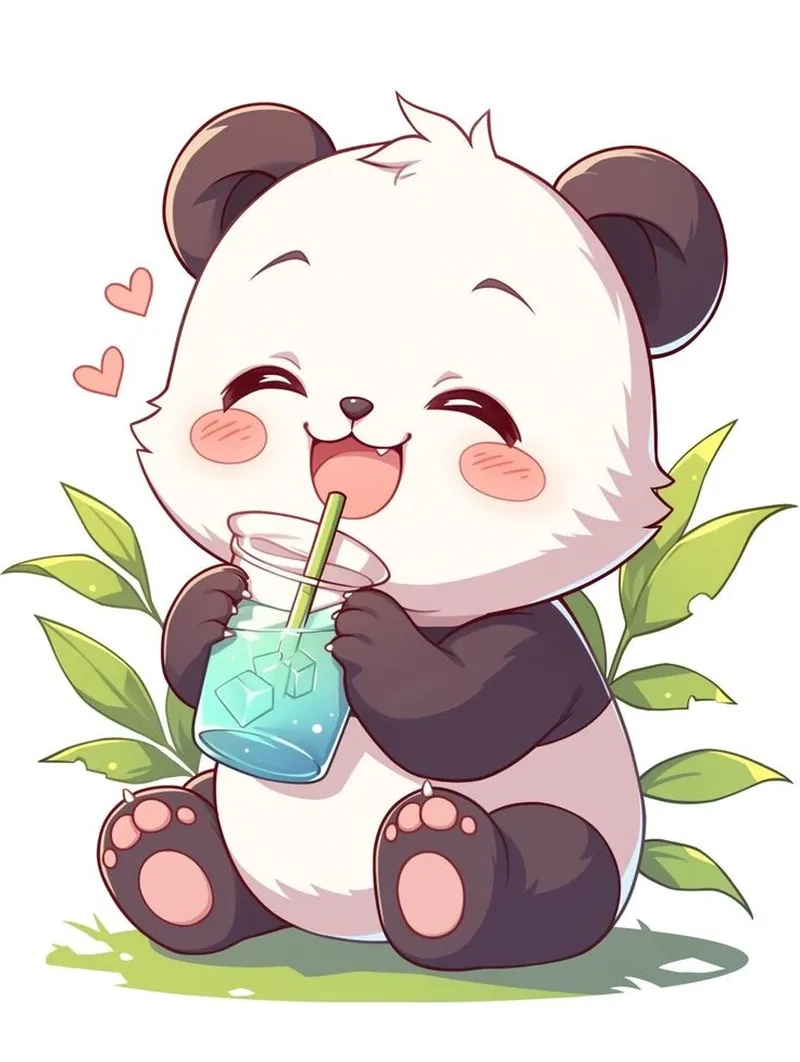 Tải gấu trúc chibi để làm mới giao diện màn hình