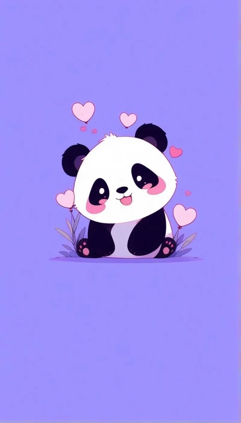 Tải hình panda chibi để làm hình nền siêu đáng yêu