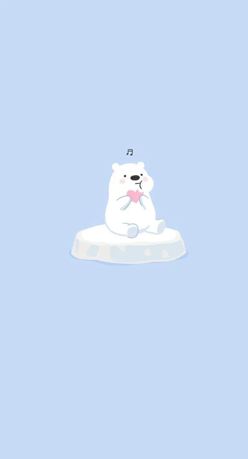 Ngắm gấu tuyết chibi với phong cách chibi dễ thương