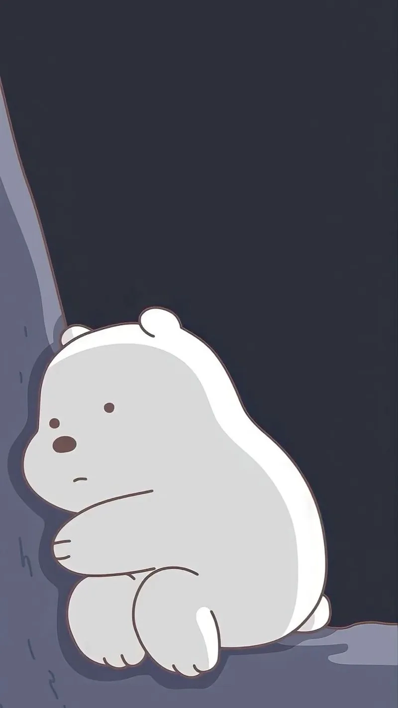 Lưu gấu tuyết chibi cute để làm hình nền độc đáo