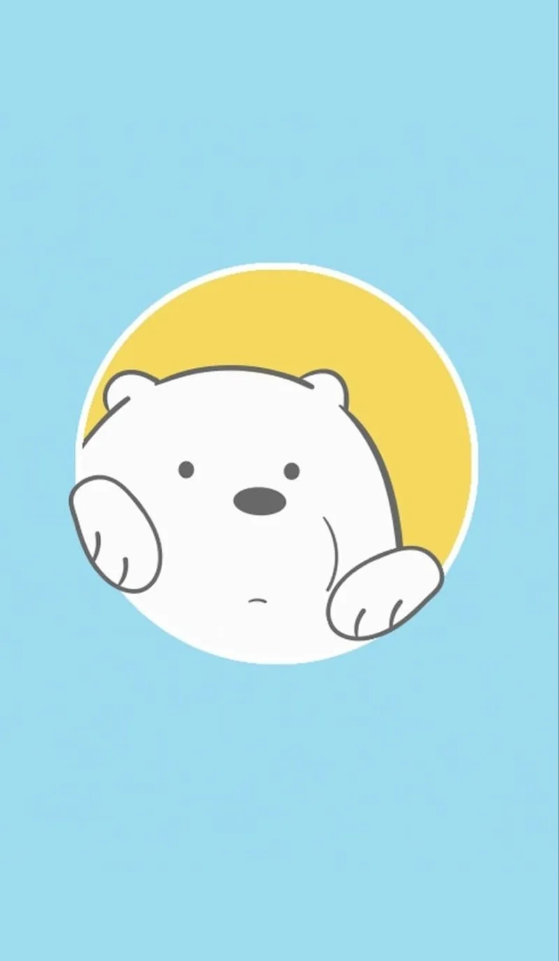 Lưu gấu trắng chibi để làm avatar cá tính