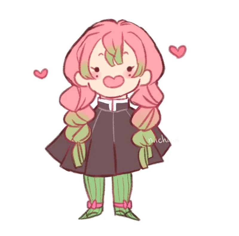Chibi Mitsuri drawing easy phù hợp cho mọi tín đồ anime