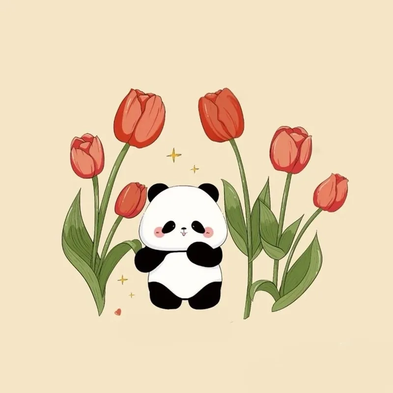 Tô điểm ngày mới với hình gấu trúc chibi cute