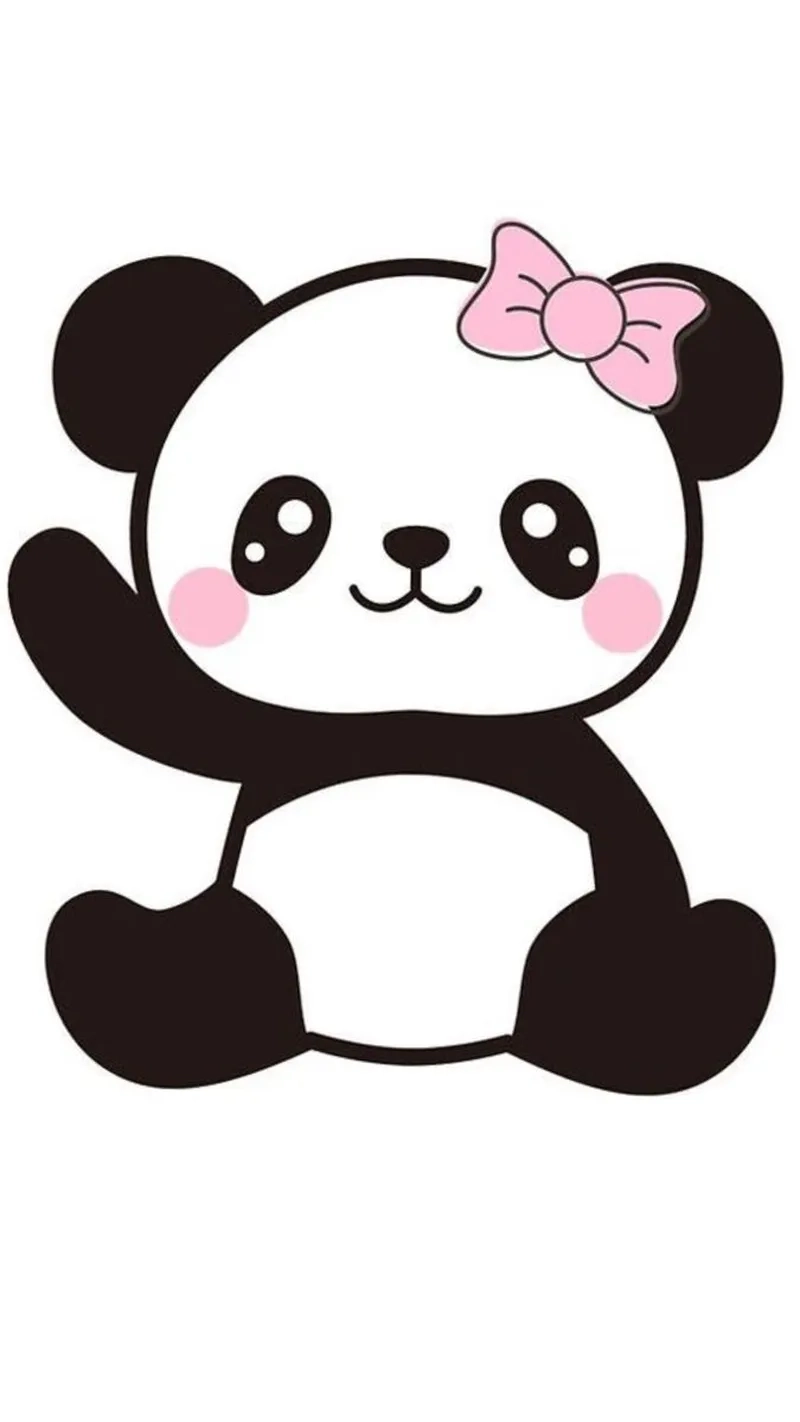 Lưu ngay panda cute chibi để làm hình nền
