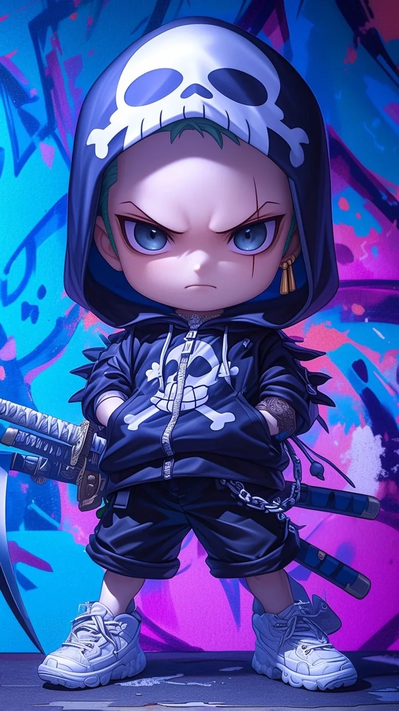 Tải ngay hình Zoro chibi để làm mới thiết kế của bạn