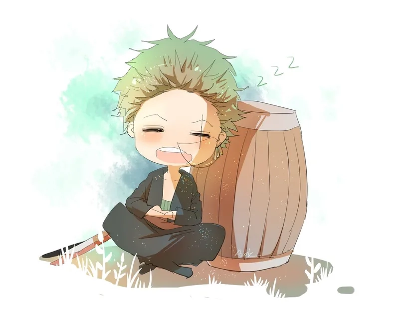 Tạo sức hút với Zoro chibi cute cho bài quảng cáo