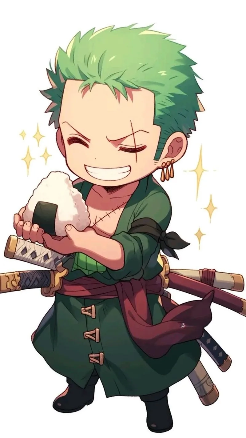 Tải ảnh Zoro chibi cute để làm đẹp bài viết của bạn