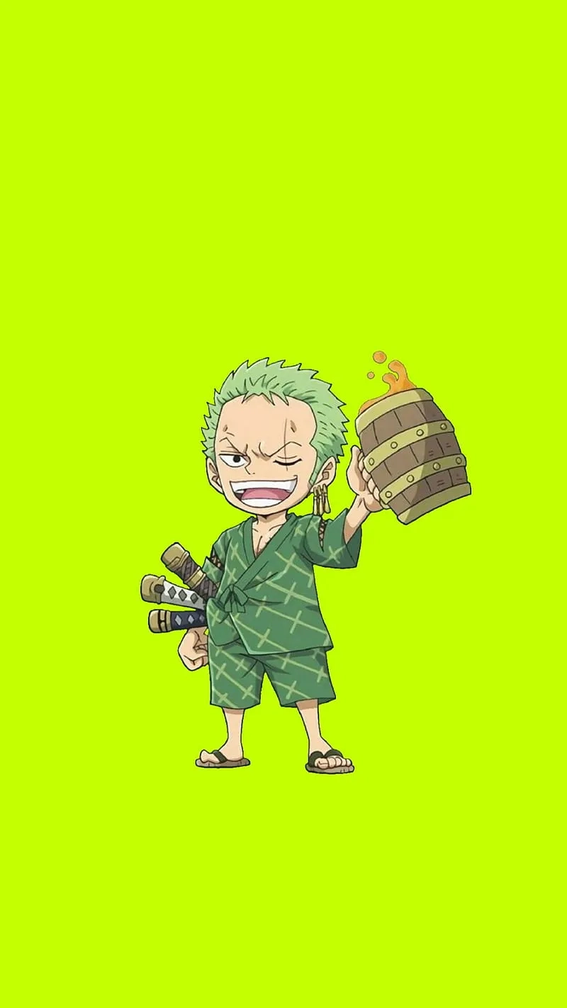 Khám phá Zoro chibi kawaii cho thiết kế siêu dễ thương