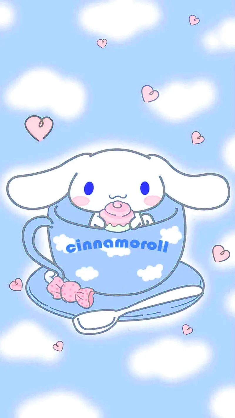 Cinnamoroll bunny với phong cách chibi ngọt ngào