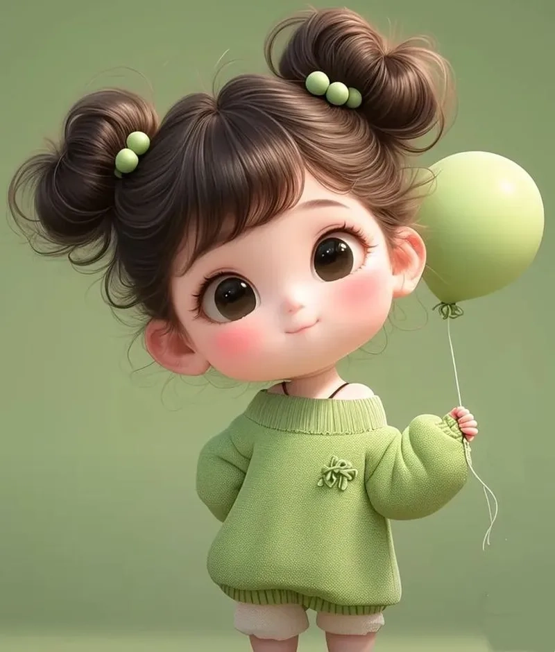 Hình cô gái cute chibi làm avatar Zalo thêm nổi bật