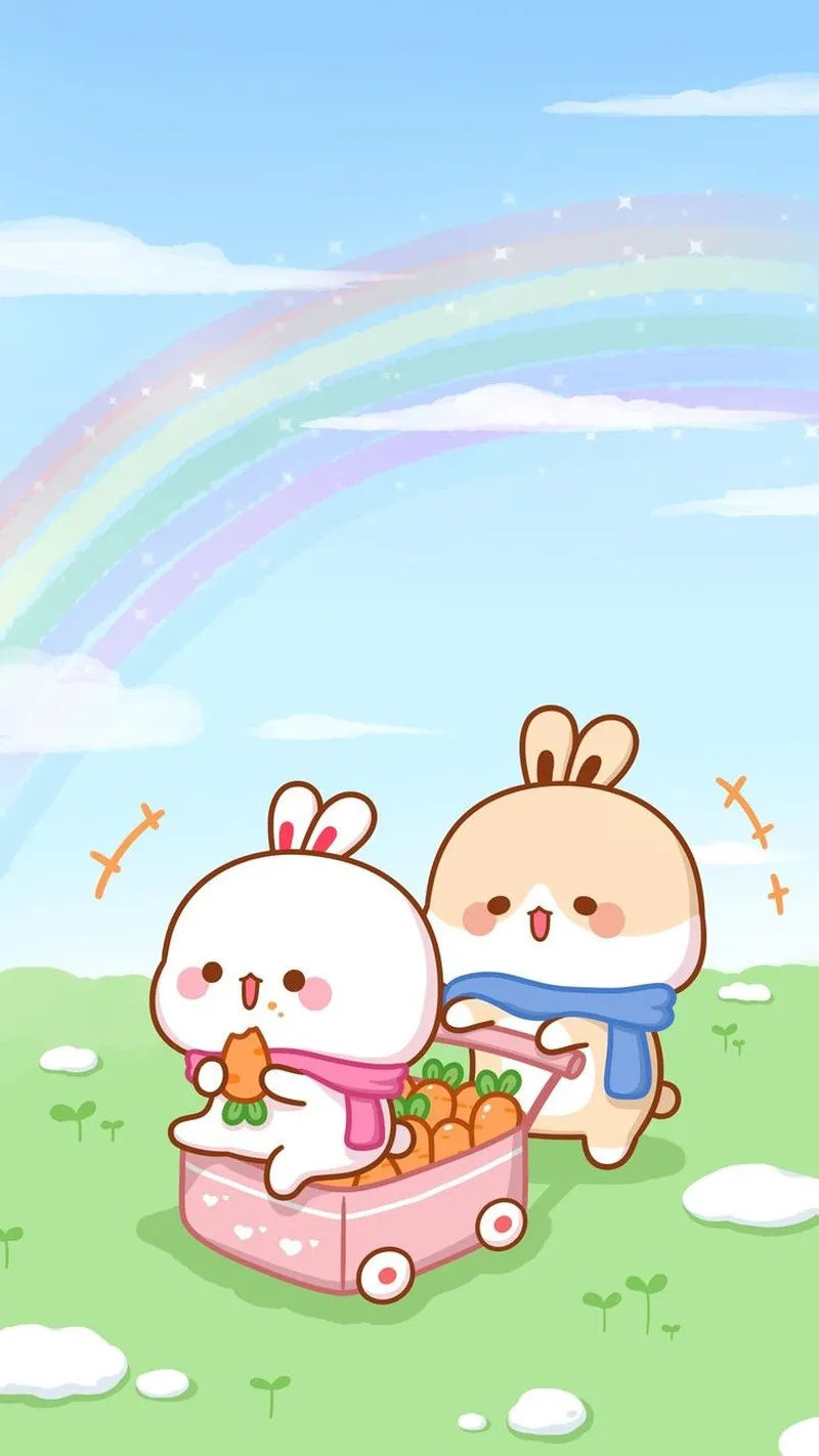 Khám phá con thỏ chibi với nét vẽ siêu đáng yêu