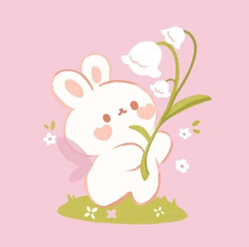 Tìm thỏ hoạt hình cute để làm hình nền sinh động