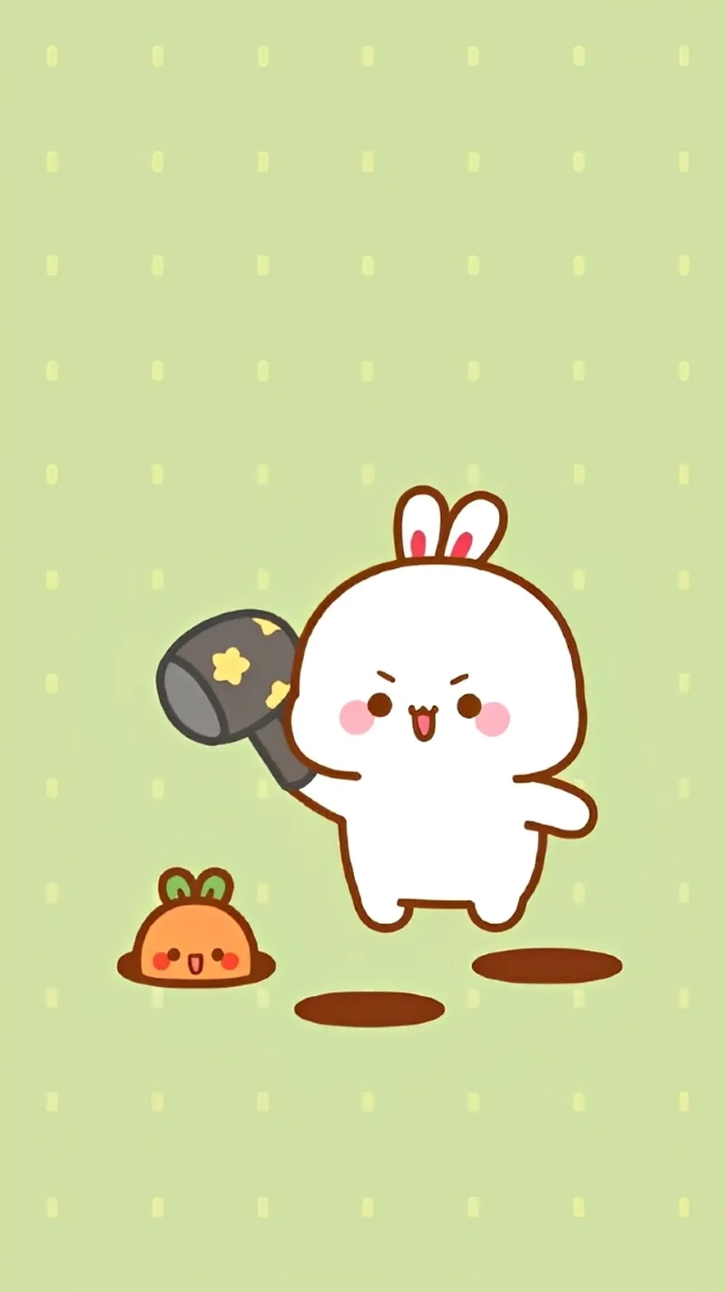 Ngắm thỏ hình cute với nét vẽ chibi siêu đáng yêu