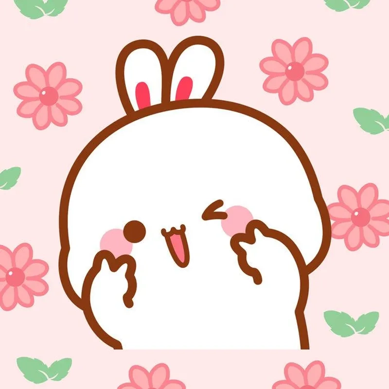 Tải hình cute chibi thỏ để làm hình nền độc đáo