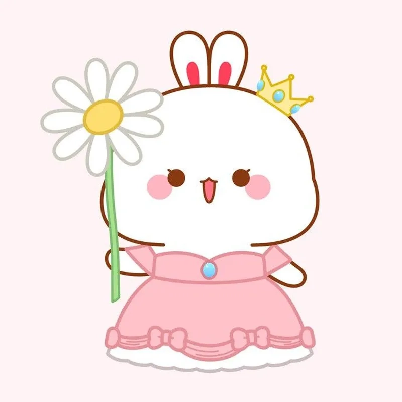 Tìm hình thỏ cute dễ về để làm mới màn hình