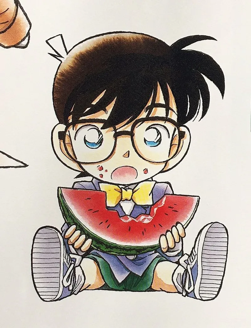 Sưu tầm Conan chibi cute cho nội dung mạng xã hội