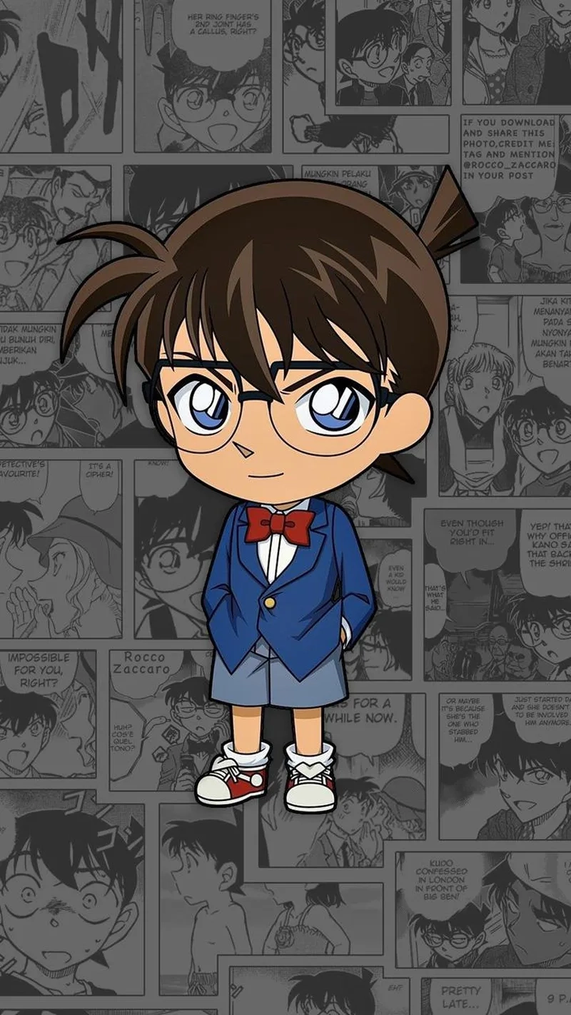Tải ngay Thám tử lừng danh Conan chibi cho bài đăng bắt mắt