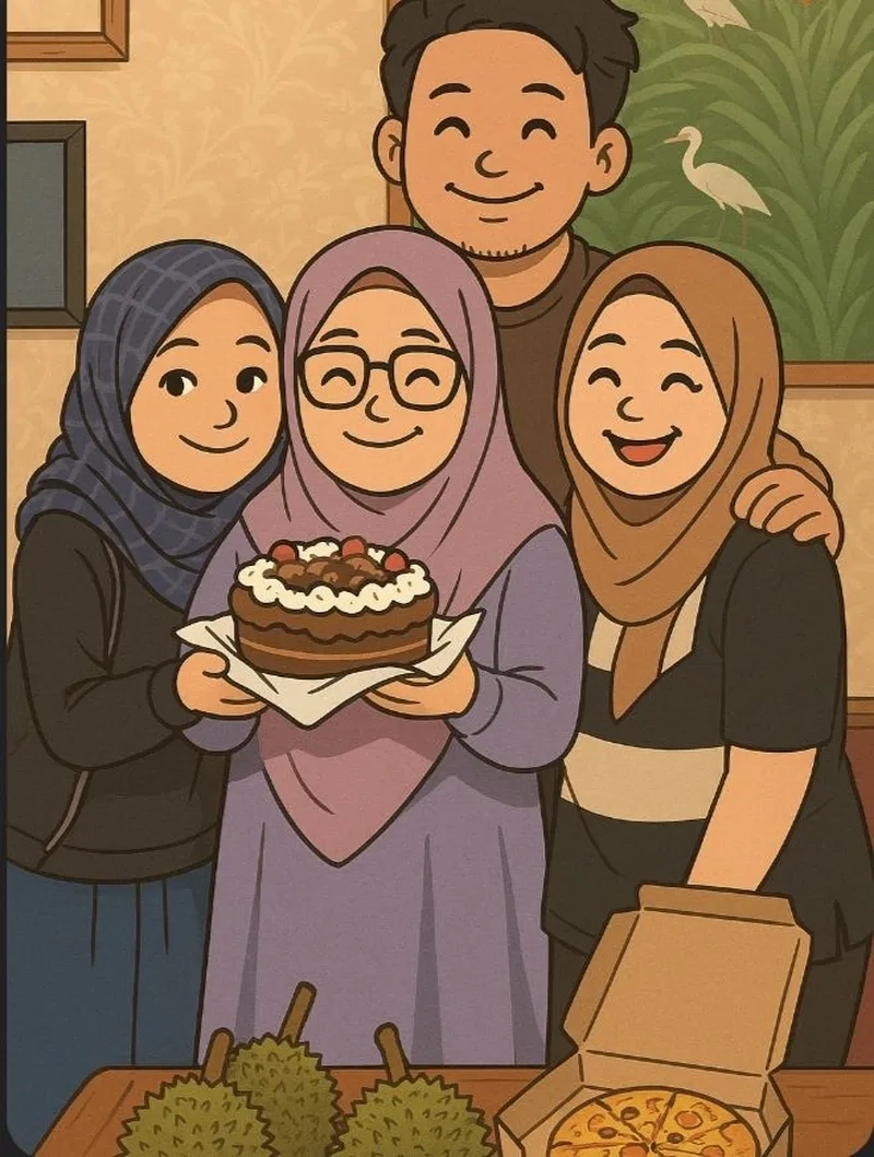 Tải về hình ảnh gia đình chibi cute để làm mới thiết bị của bạn