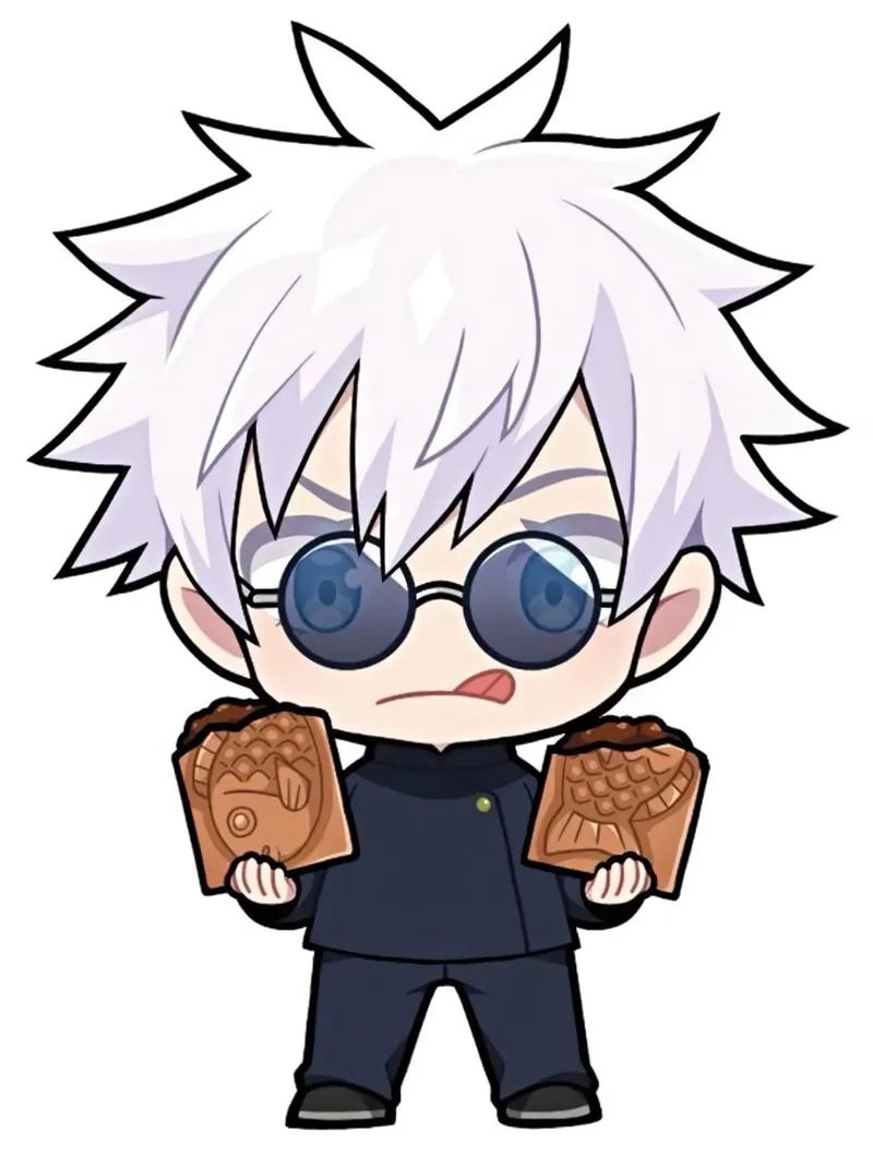 Tải ngay hình vẽ Gojo chibi để tạo thiết kế sáng tạo
