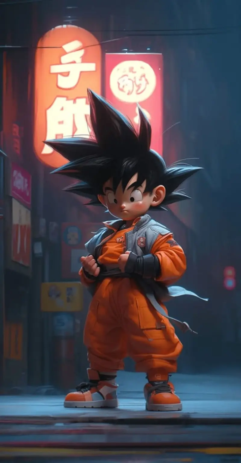 Tải Goku chibi Dragon Ball FighterZ cho bài quảng cáo