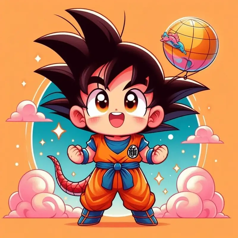 Học Goku chibi drawing để tạo nhân vật đáng yêu