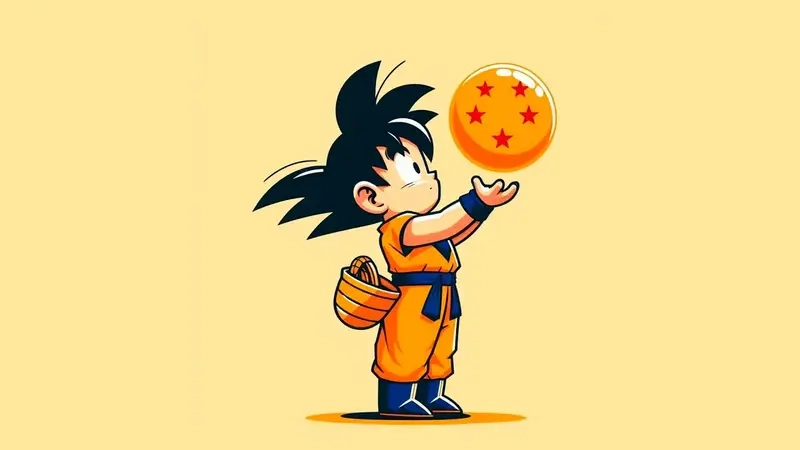 Tải ngay Goku chibi pixel art để tạo bài đăng độc đáo