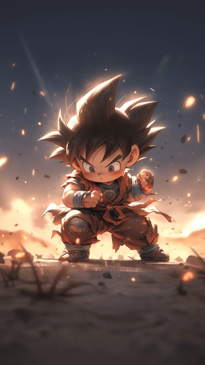 Tải Goku chibi sticker để làm đẹp bài quảng cáo