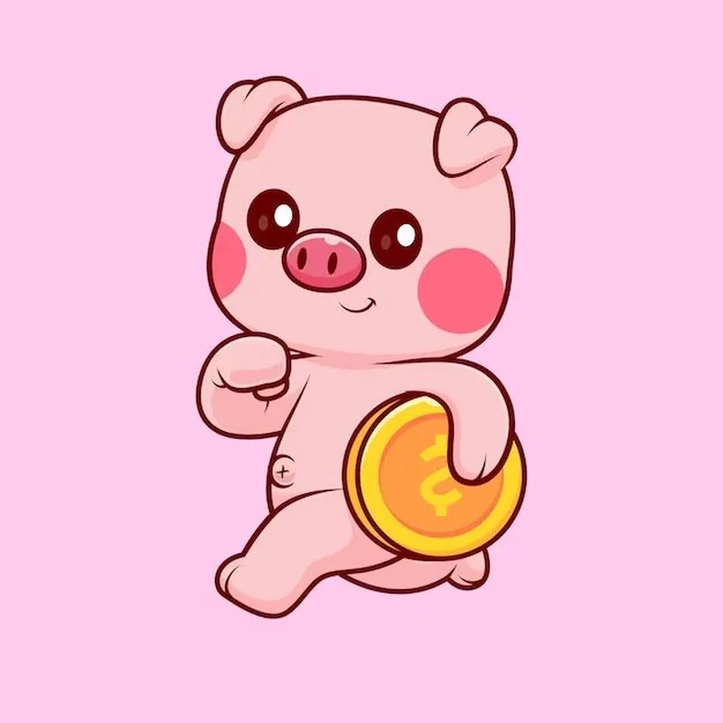 Lưu chibi con heo để thêm nét dễ thương mỗi ngày