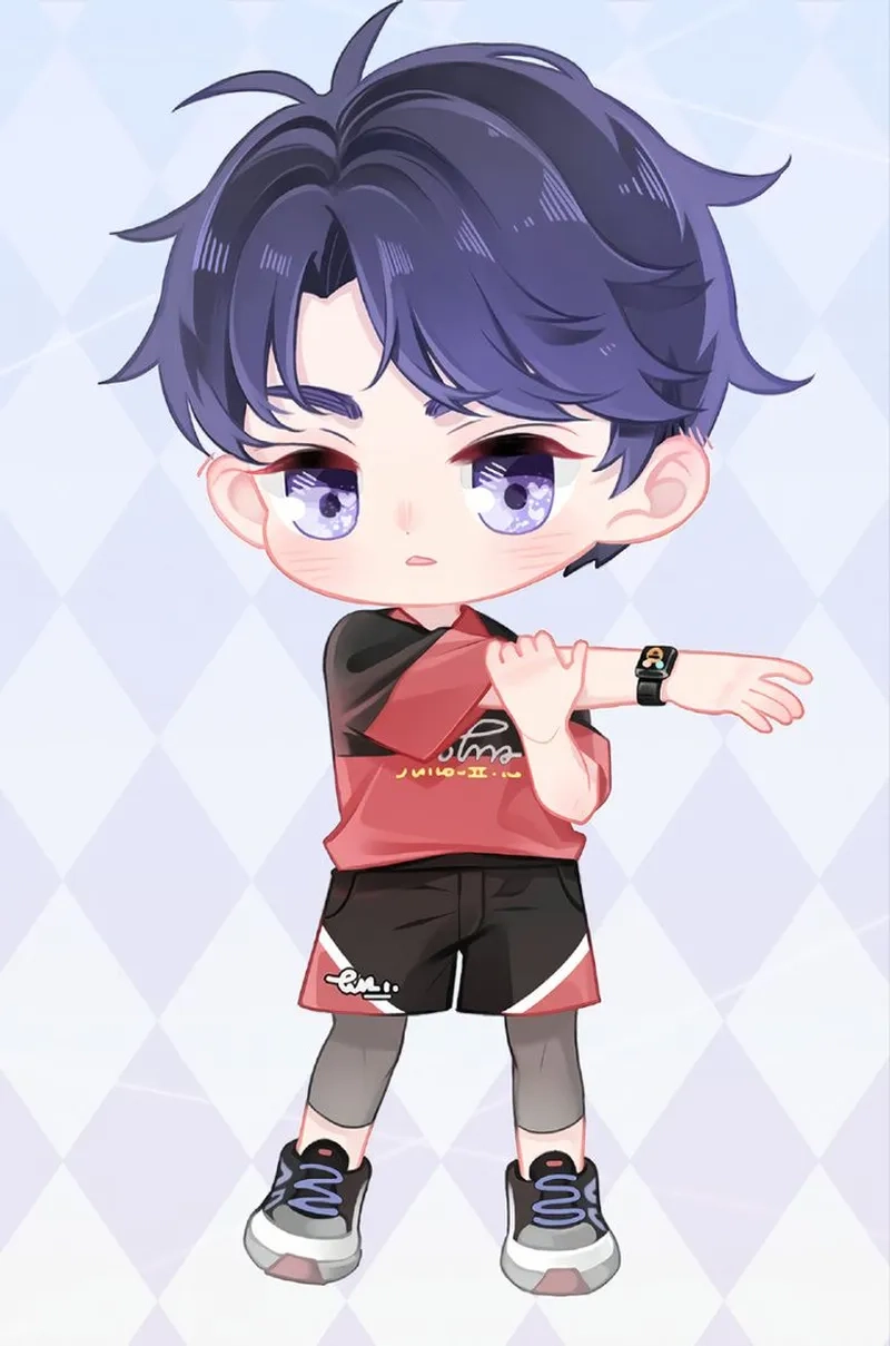 Ảnh cute chibi nam với phong cách chibi siêu đáng yêu