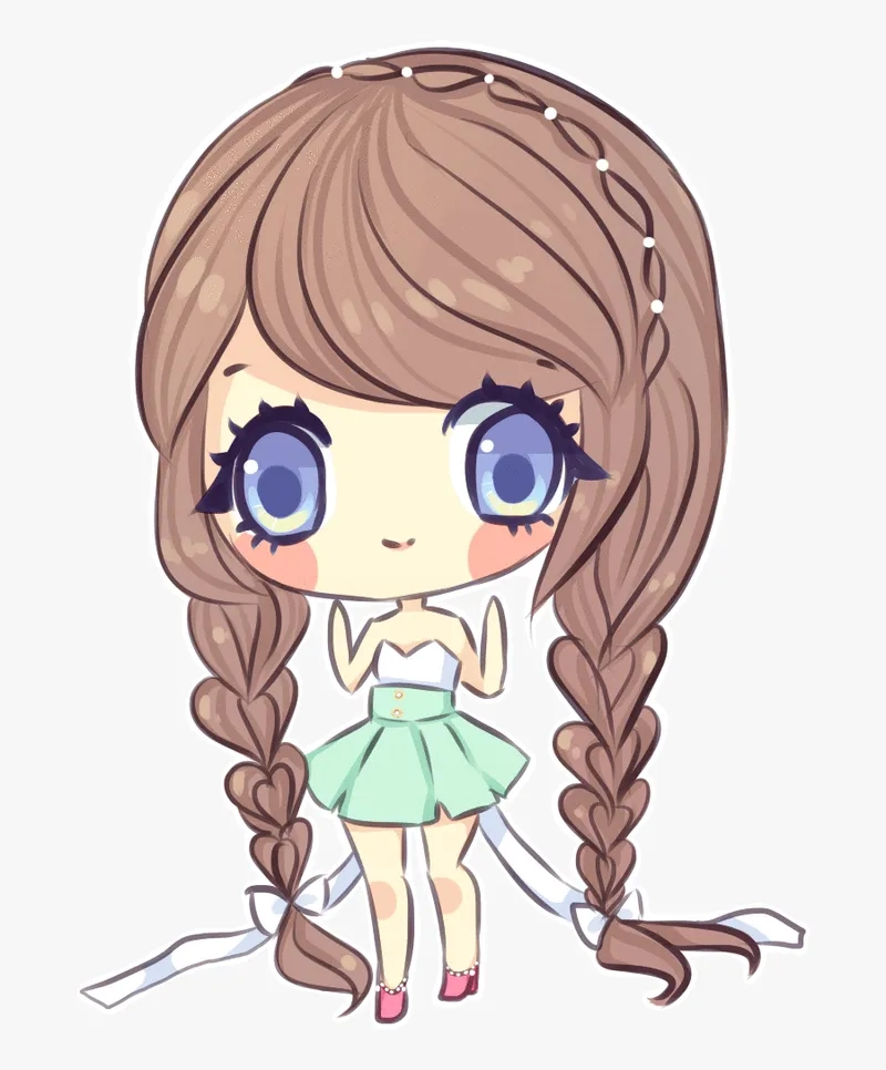 Tải ngay hình anime chibi nữ cute để làm mới màn hình