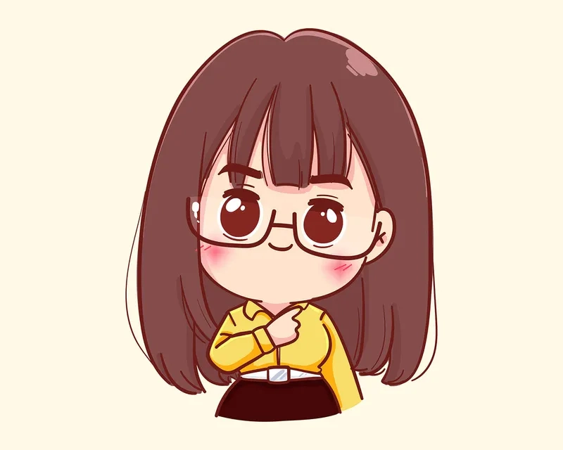 Tải hình anime chibi nữ để làm hình nền siêu đáng yêu