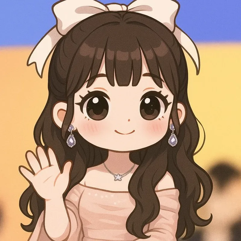 Ảnh anime nữ chibi ngầu làm avatar thêm phần cá tính