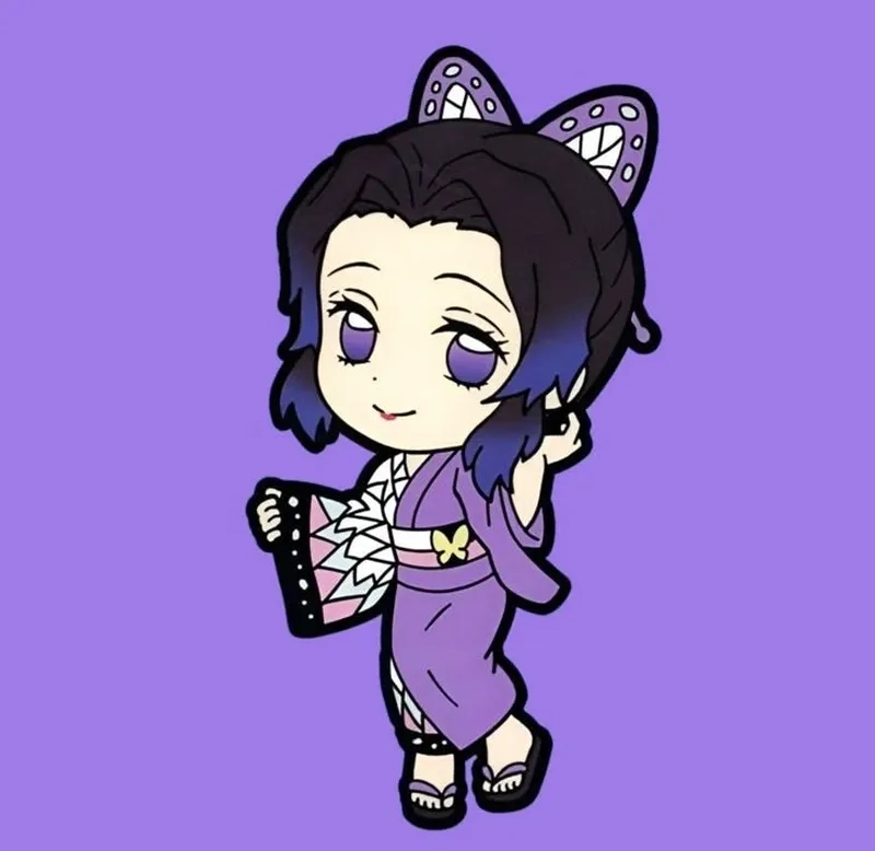 Vẽ Shinobu chibi cute để thể hiện đam mê nghệ thuật anime