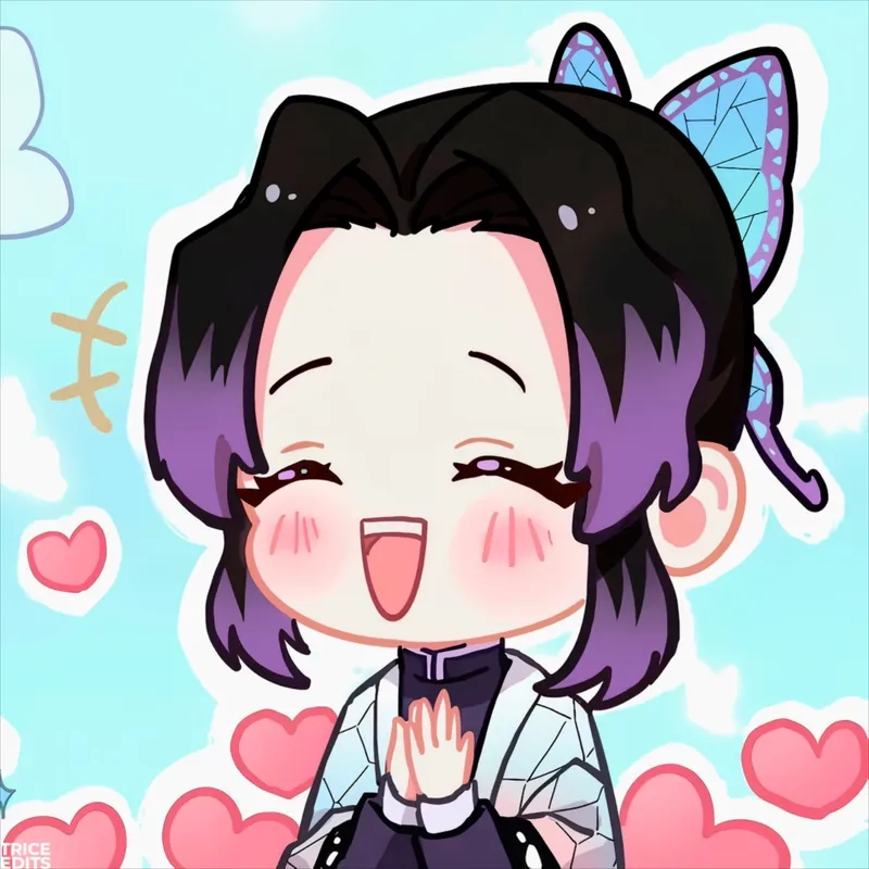 Ảnh Shinobu chibi cute là món quà cho tín đồ Demon Slayer