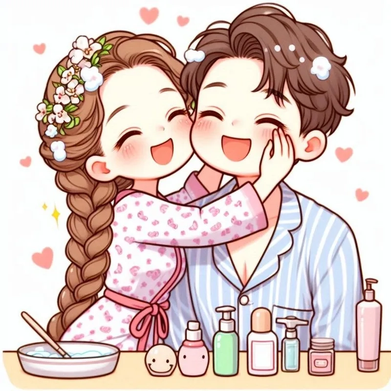 Tải về ảnh chibi đôi để làm quà tặng ngọt ngào