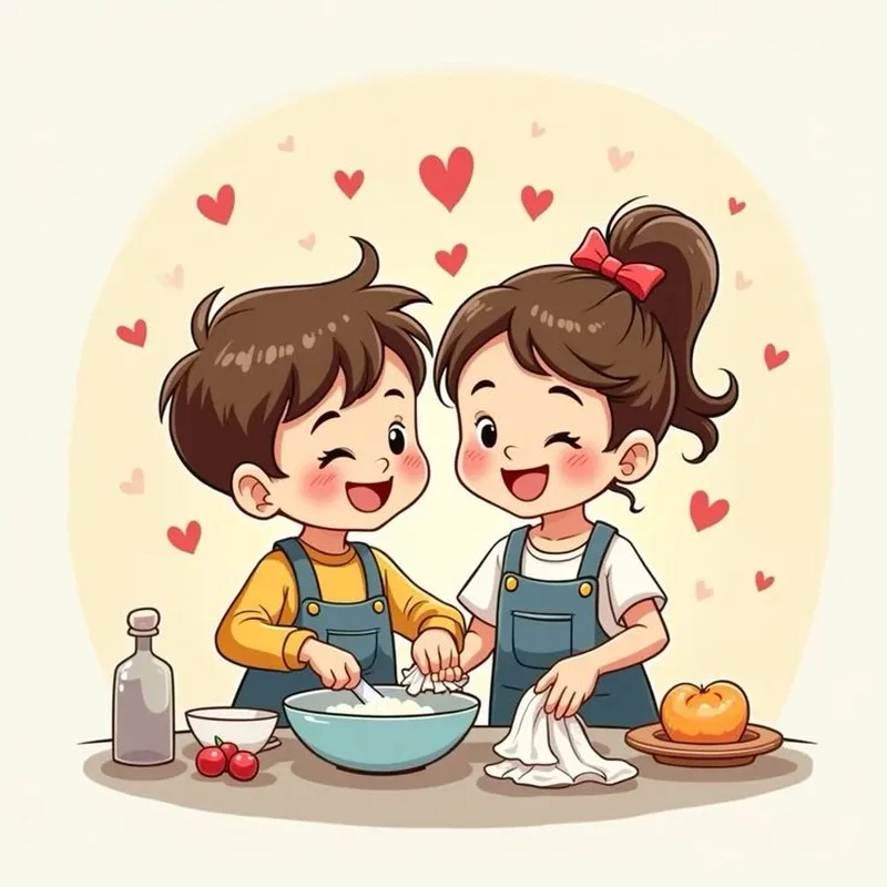 Sưu tầm ảnh cặp anime chibi để khoe phong cách