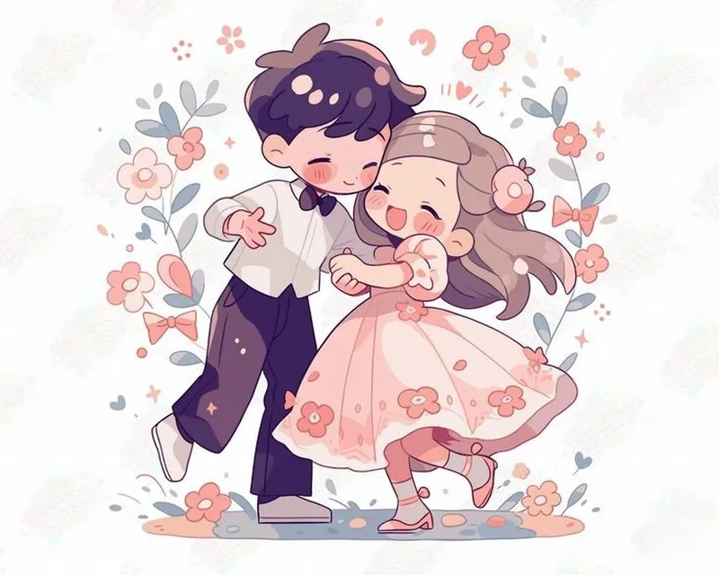 Lưu ngay ảnh cặp chibi cute để làm hình nền