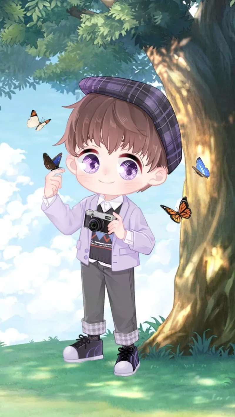 Hình nền chibi cute nam khiến fan anime mê mẩn ngay tức thì