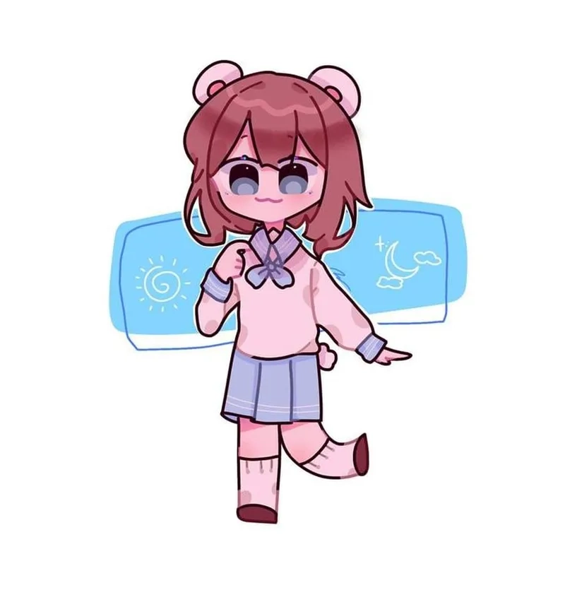 Ngắm chibi cute ảnh simmy để làm hình nền đẹp