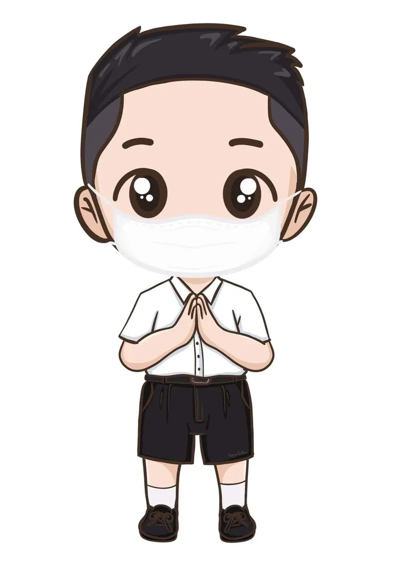 Tải ngay chibi học sinh nam dễ thương cho dự án của bạn