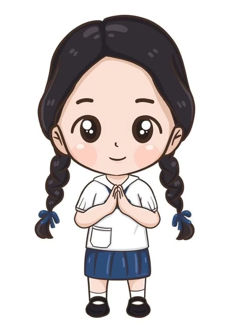 Làm đẹp nội dung với hình ảnh học sinh nữ chibi siêu dễ thương