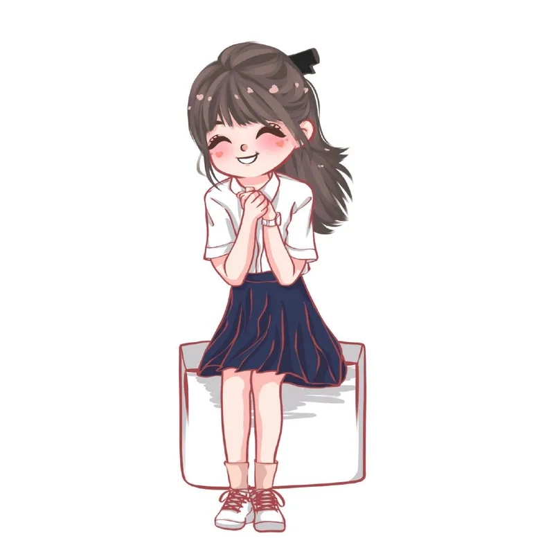 Khám phá ảnh học sinh chibi siêu cute cho mọi nền tảng