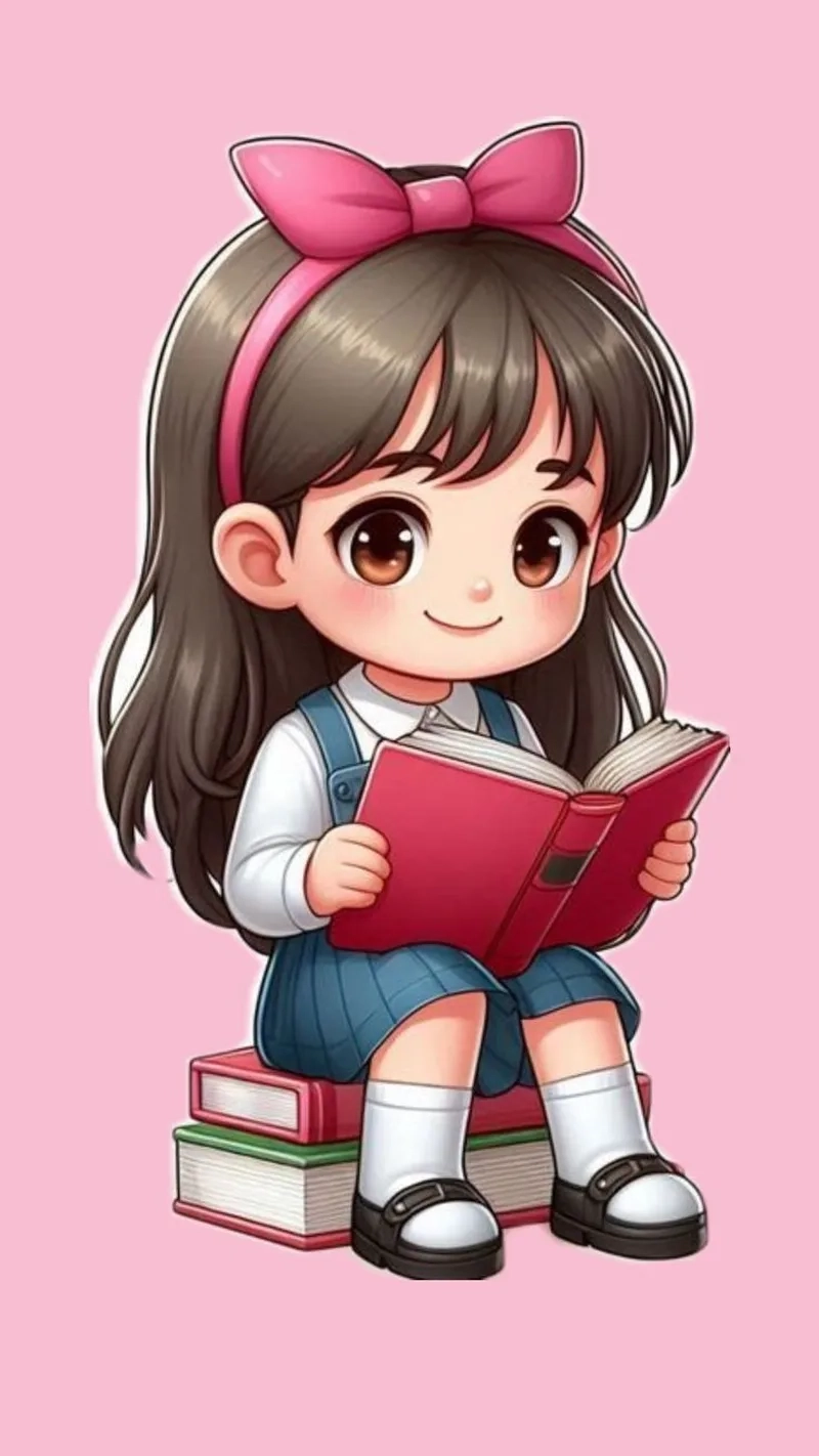 Thêm màu sắc với chibi học sinh cho bài đăng mạng xã hội
