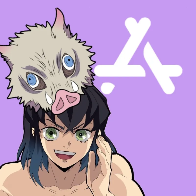 Tải Inosuke chibi làm hình nền siêu ngầu