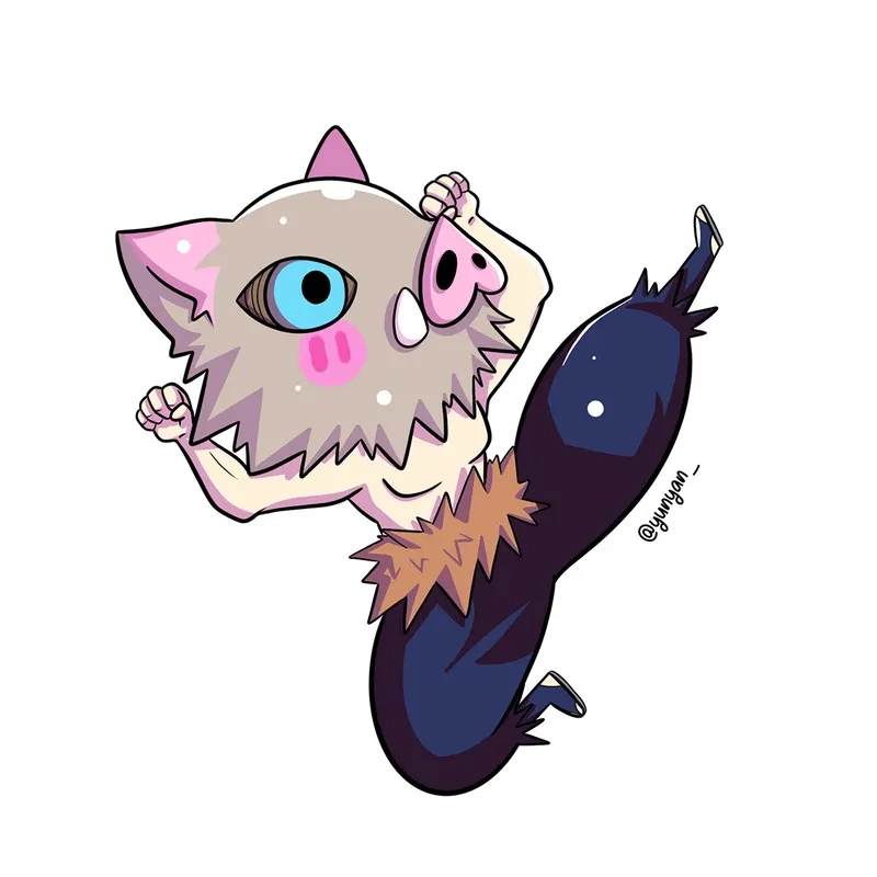 Inosuke chibi cute làm sáng cả ngày của bạn