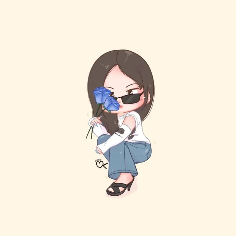 Ngắm Jisoo Blackpink chibi Jennie dễ thương cùng hai nàng