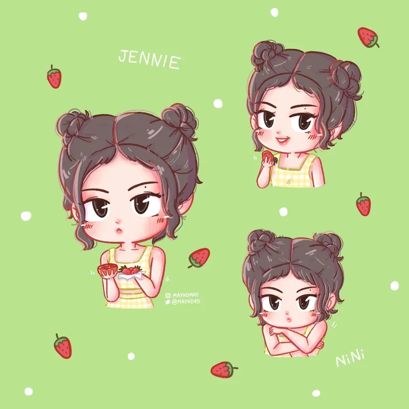 Tìm chibi Jennie dễ thương để làm hình nền độc quyền Blink
